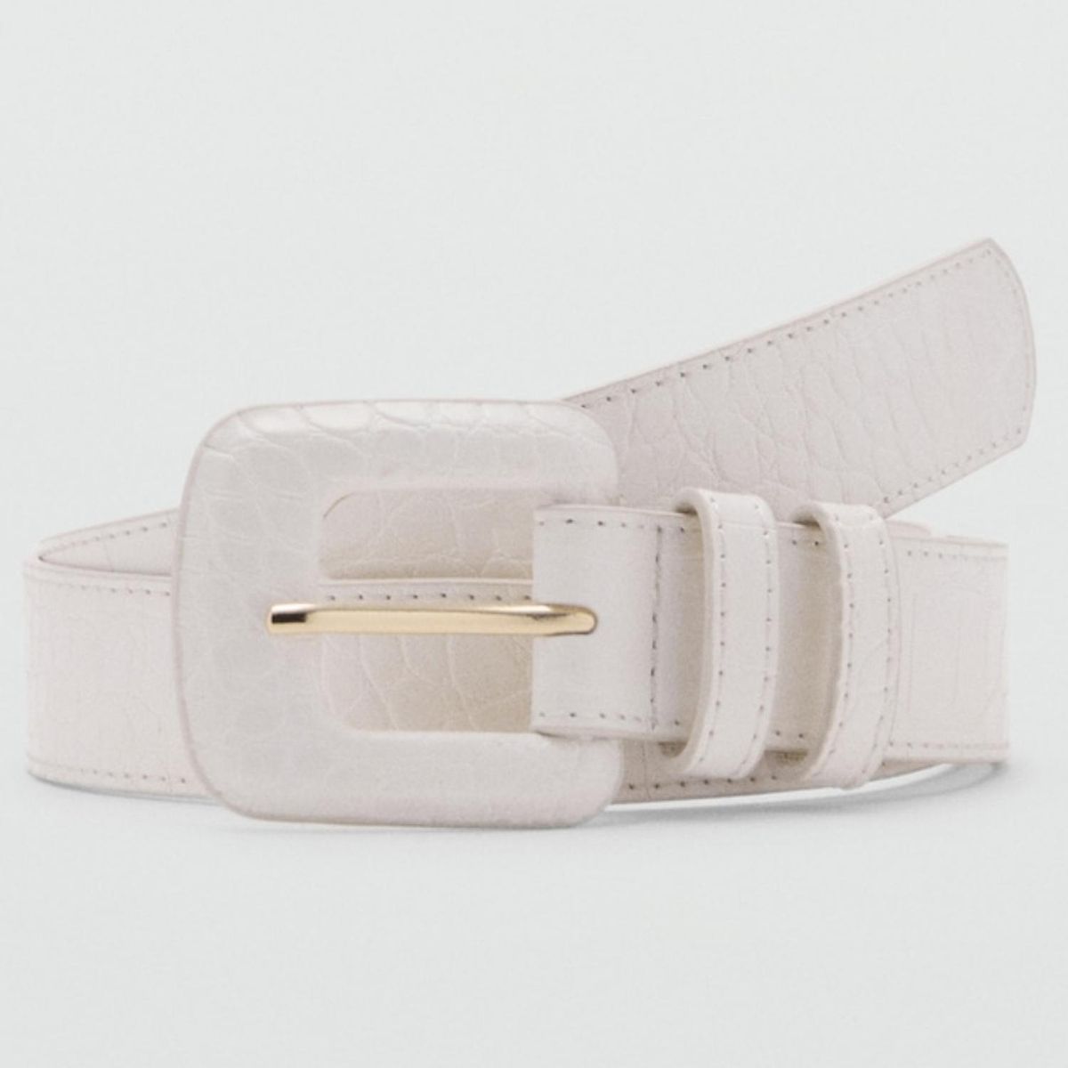 MANGO - Cinturón Efecto Coco Mujer Mango