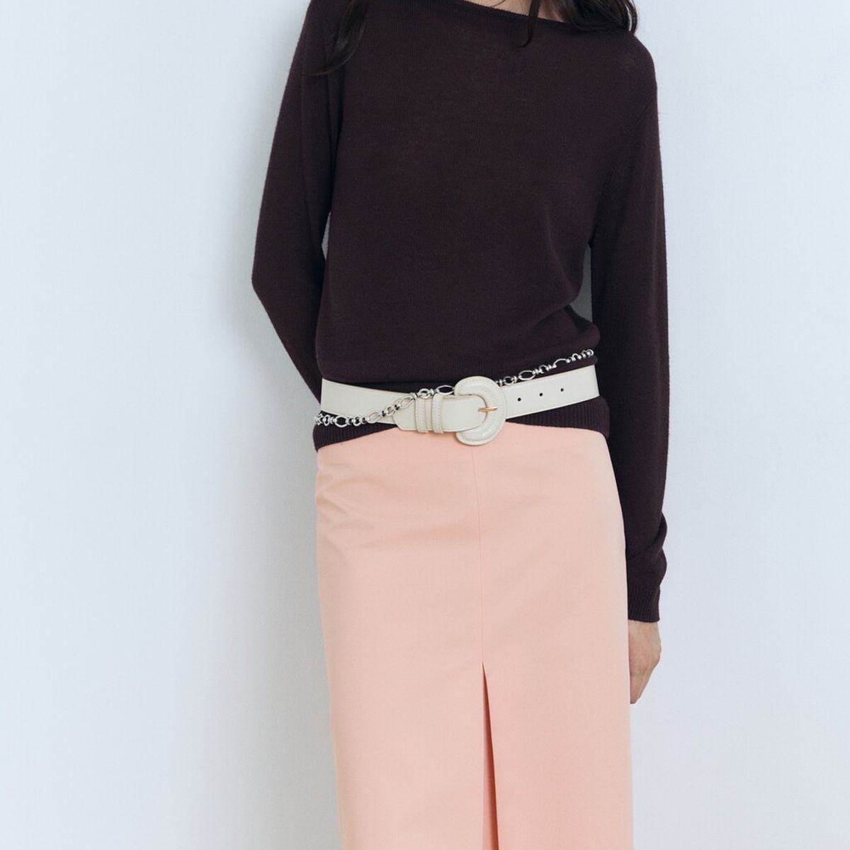 MANGO - Cinturón Efecto Coco Mujer Mango