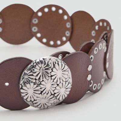 Imagen 2 del producto Cinturón Piel Tachas Mujer