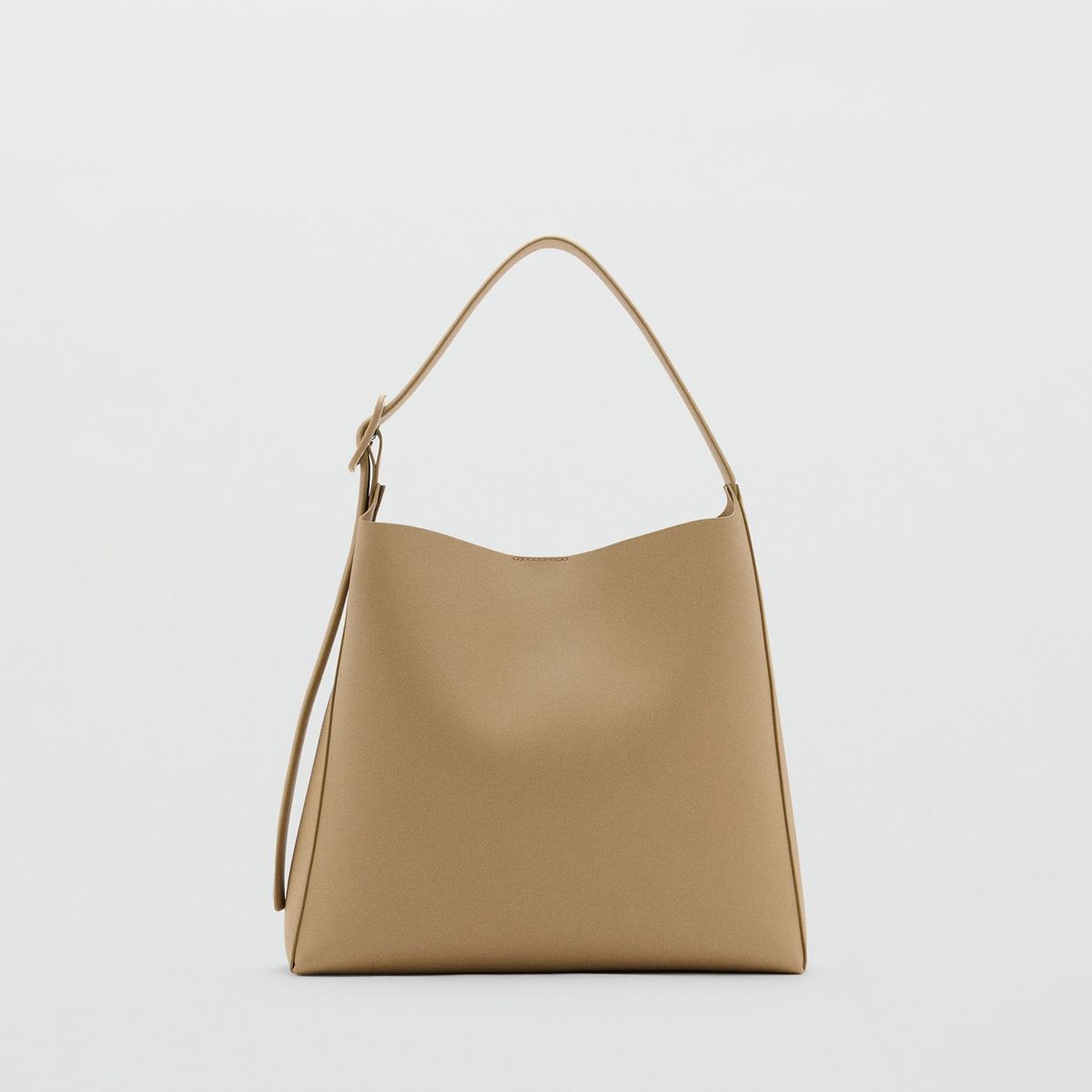 MANGO - Bolso Bucket Efecto Piel Mujer Mango