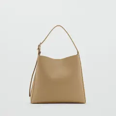 MANGO - Bolso Bucket Efecto Piel Mujer