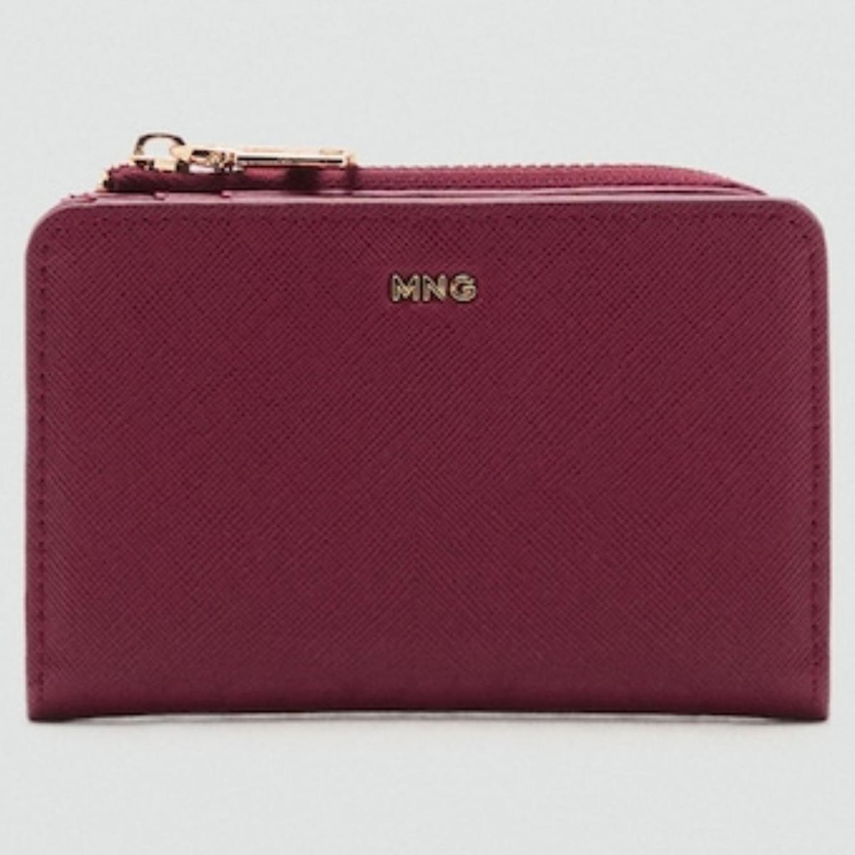 MANGO - Billetera Efecto Safiano Solapa Mujer Mango