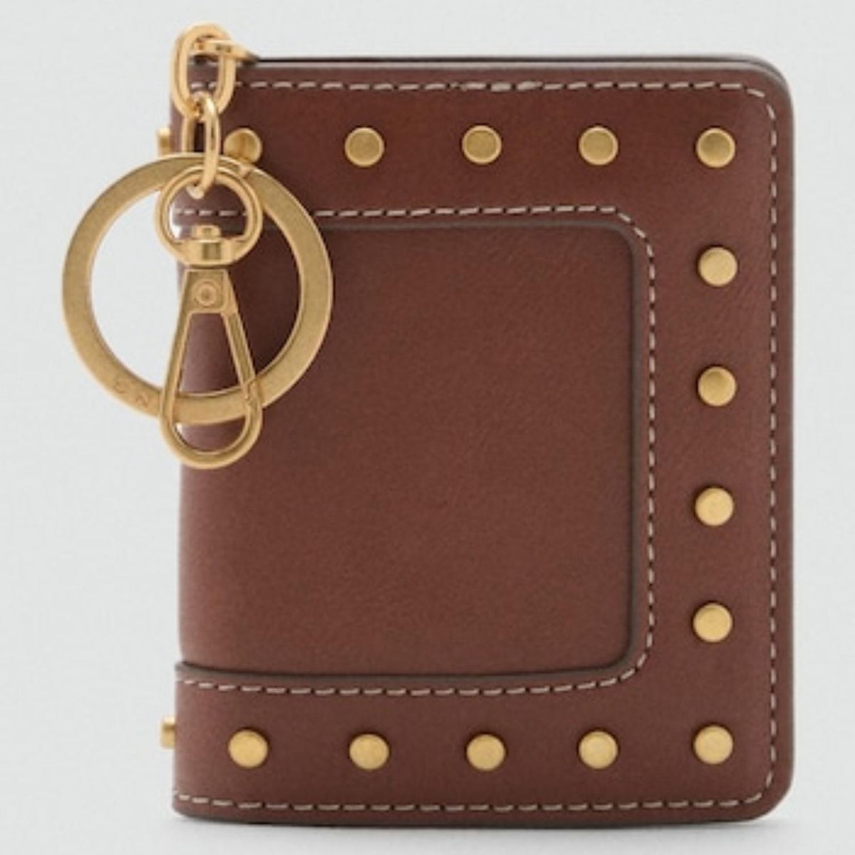 MANGO - Billetera Tachuelas Detalle Llavero Mujer Mango