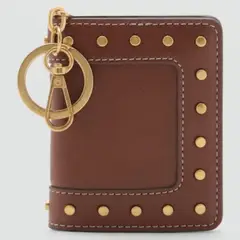 MANGO - Billetera Tachuelas Detalle Llavero Mujer