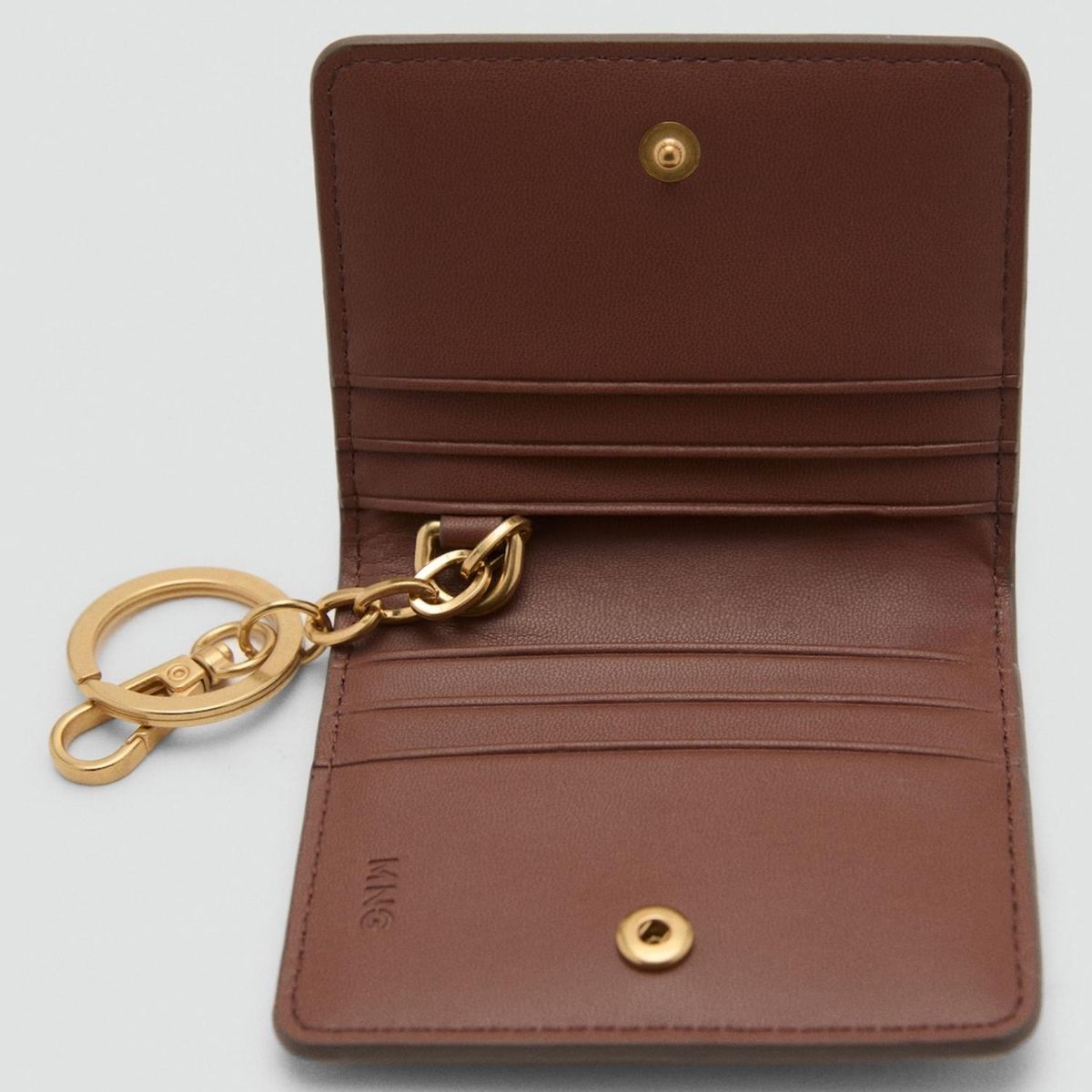 MANGO - Billetera Tachuelas Detalle Llavero Mujer Mango