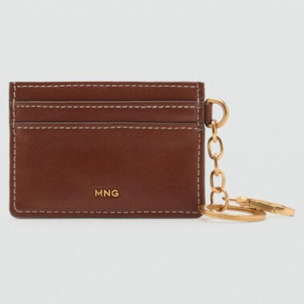 MANGO - Tarjetero Efecto Piel Tachuelas Mujer Mango