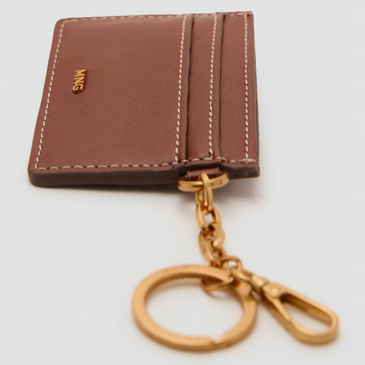 MANGO - Tarjetero Efecto Piel Tachuelas Mujer Mango