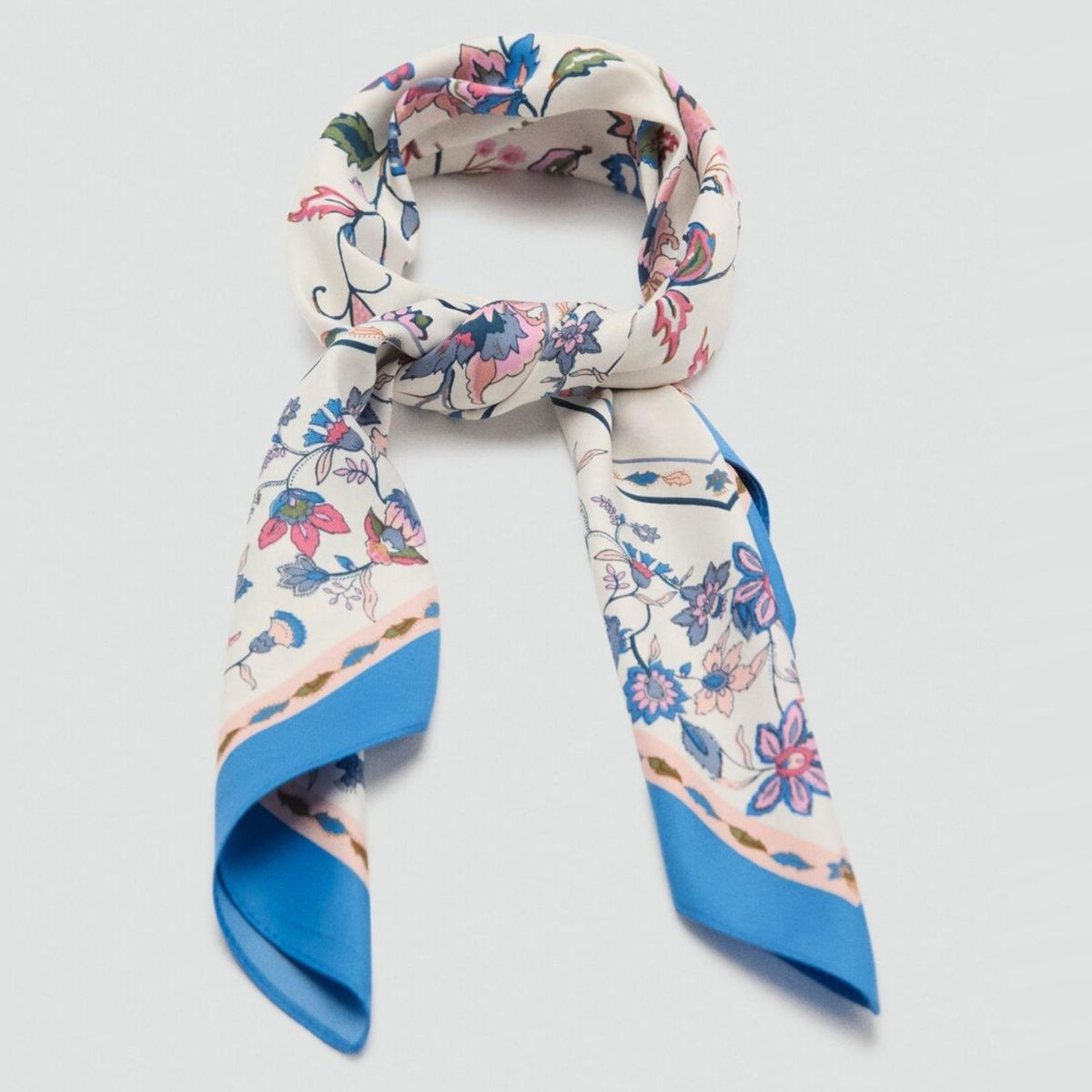 MANGO - Pañuelo Floral Mujer Mango