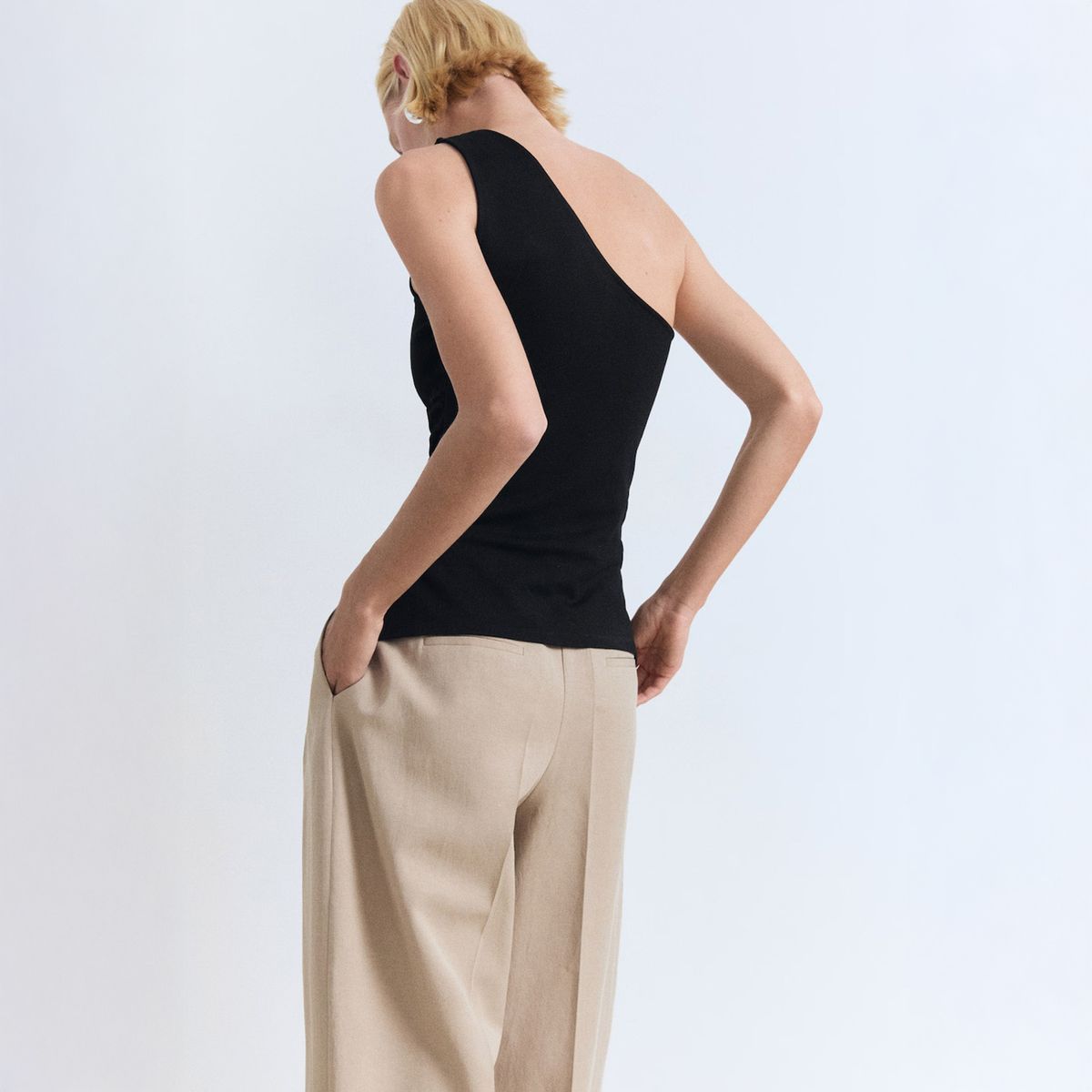 MANGO - Polera Asimétrico Drapeado Mujer Mango