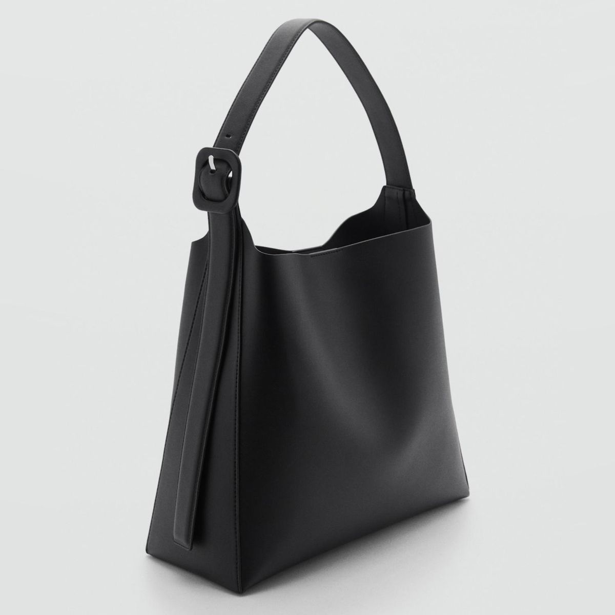 MANGO - Bolso Shopper Detalle Hebilla Mujer Mango