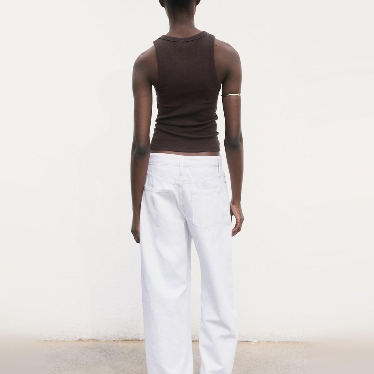 MANGO - Top Canalé Algodón Mujer Mango