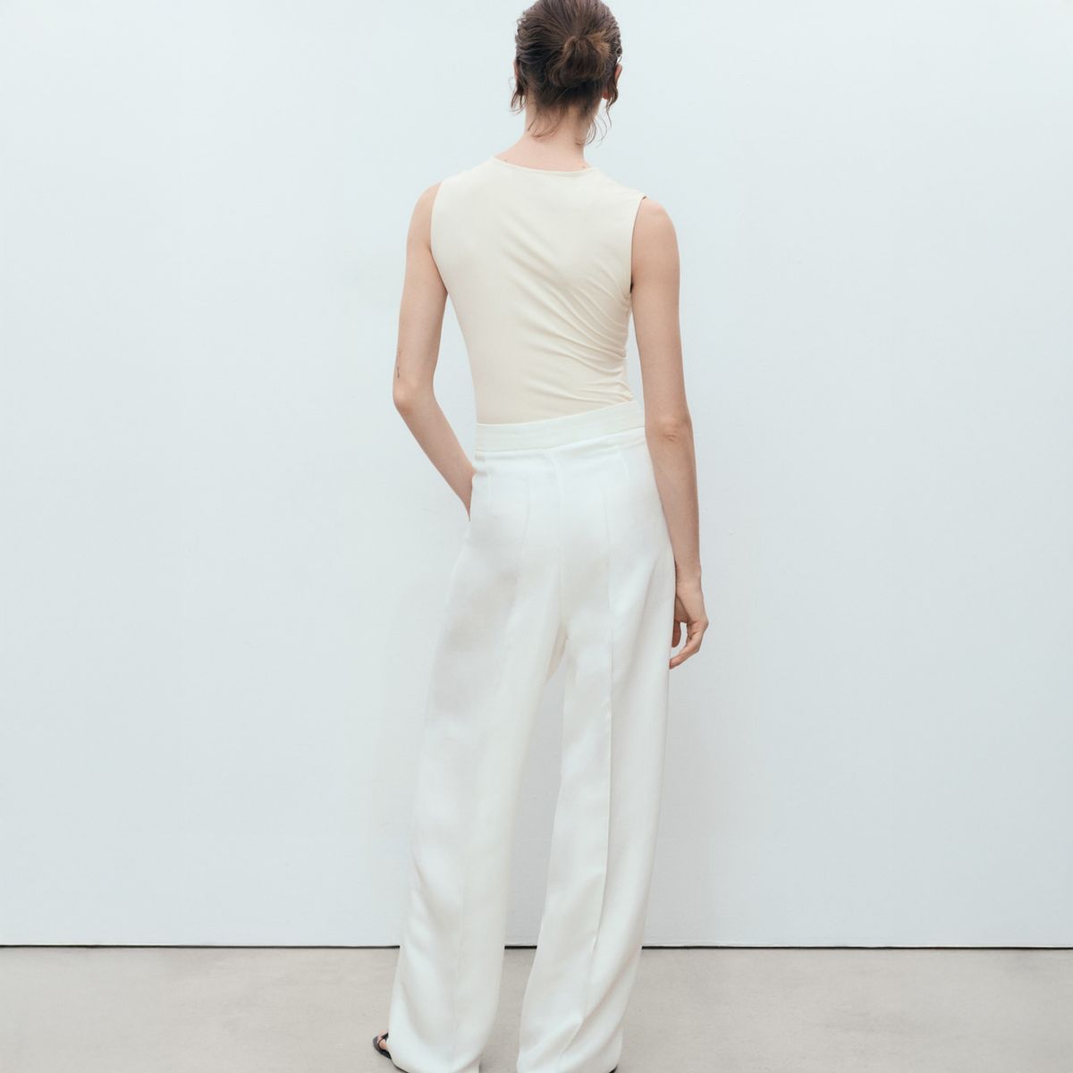 MANGO - Polera Entallado Tirantes Anchos Mujer Mango