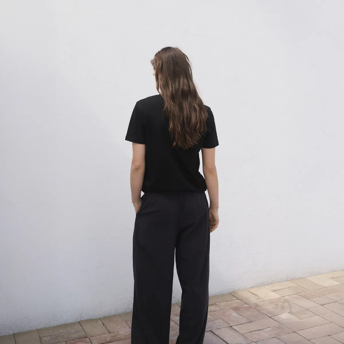 MANGO - Polera Algodón Manga Corta Mujer Mango