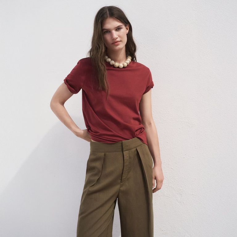 Polera Algodón Manga Corta Mujer