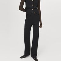 Pantalón Punto Cintura Elástica Mujer