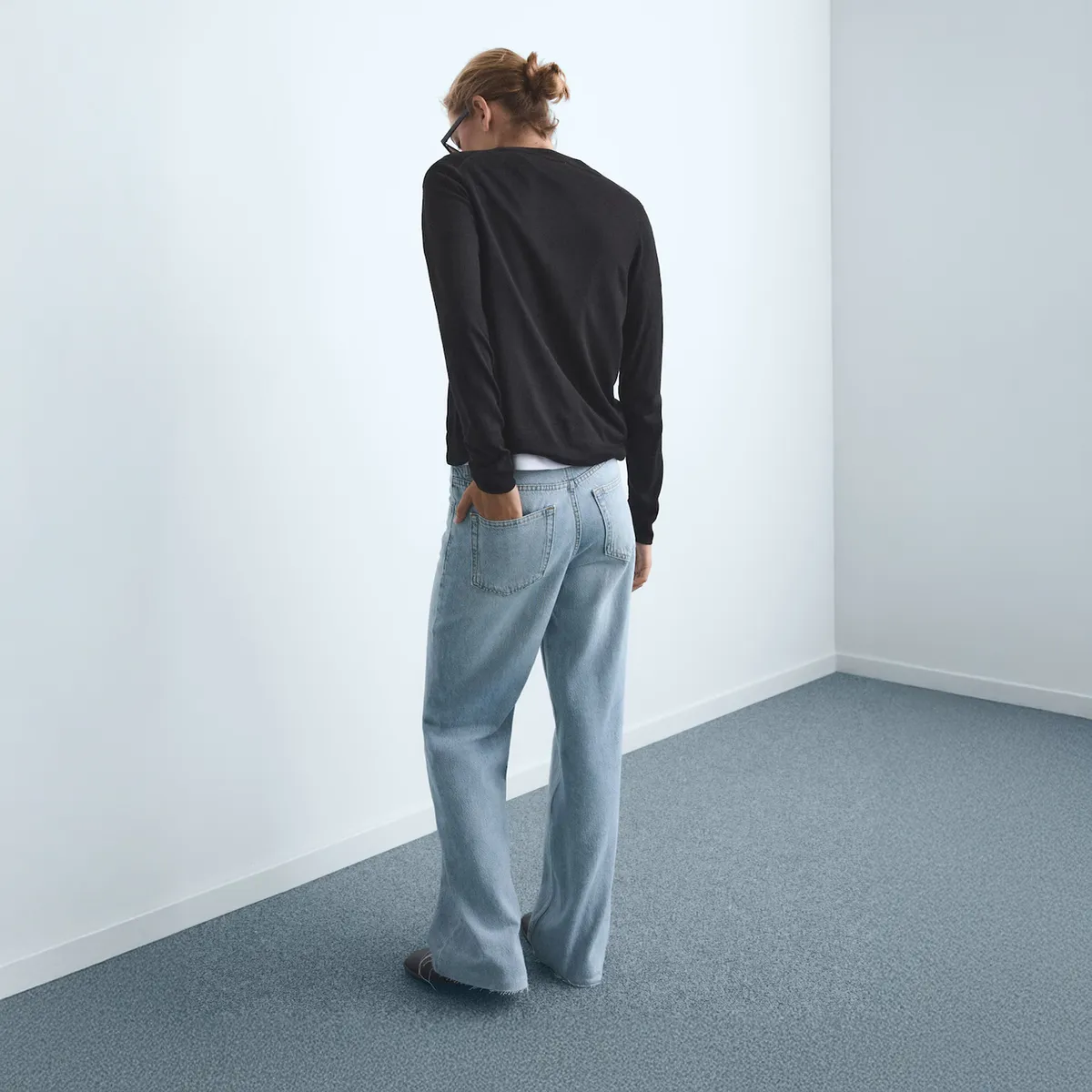 MANGO - Jeans Wide Leg Tiro Alto Mujer Mango