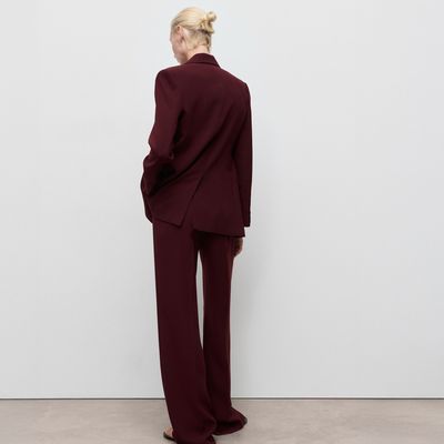 Imagen 2 del producto Pantalón Recto Traje Tiro Medio Mujer