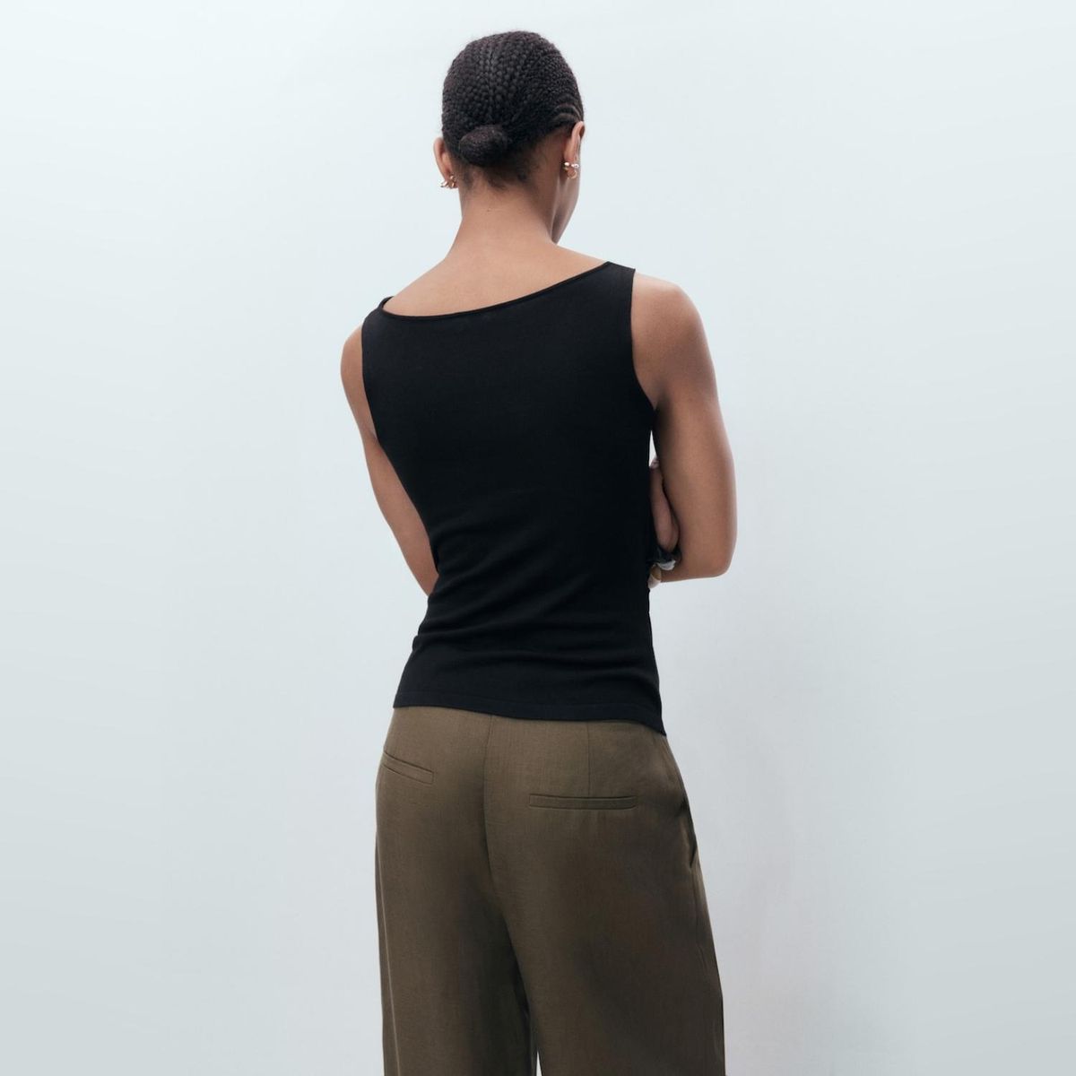 MANGO - Polera Punto Drapeado Mujer Mango