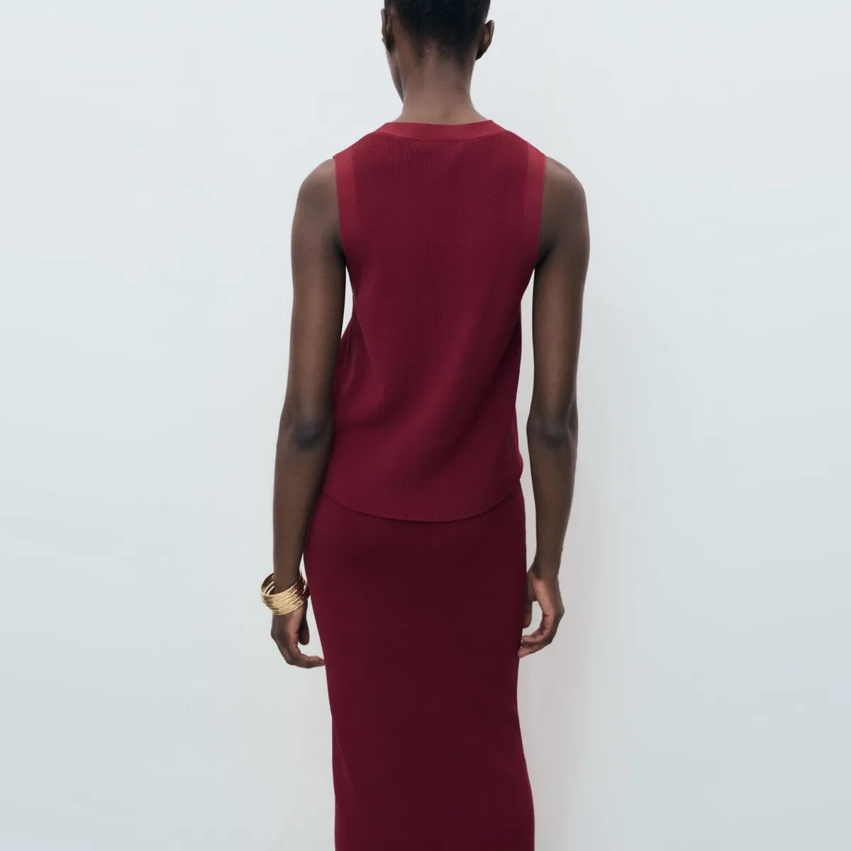 MANGO - Chaleco Punto Fino Mujer Mango