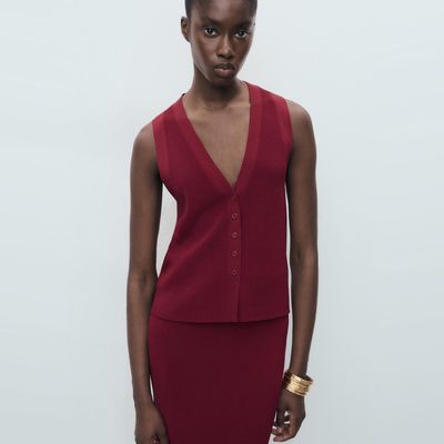 Imagen 1 del producto Chaleco Punto Fino Mujer