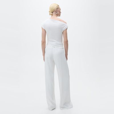 Imagen 2 del producto Polera Algodón Cuello Asimétrico Mujer