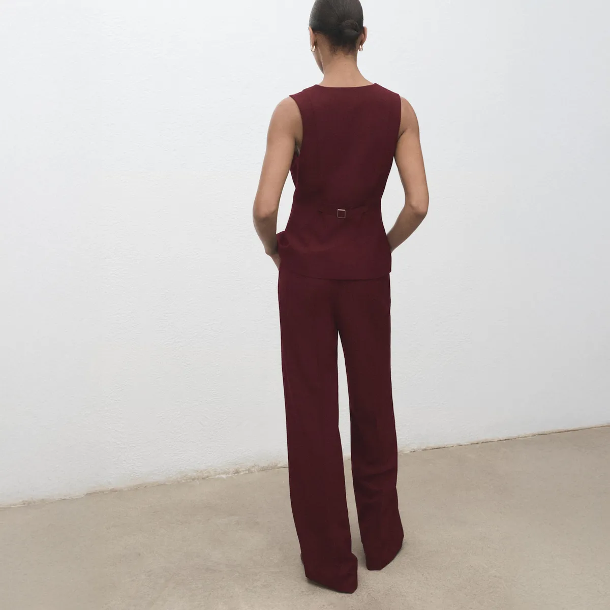 MANGO - Enterito Largo Estilo Traje Mujer Mango