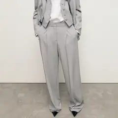 MANGO - Pantalón Traje Raya Diplomática Mujer