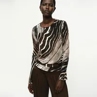 Blusa Estampado Cebra Mujer