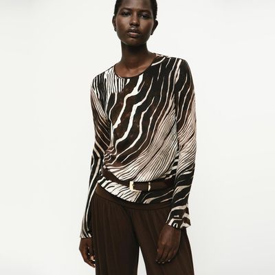 Imagen 1 del producto Blusa Estampado Cebra Mujer