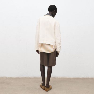 Imagen 2 del producto Chaqueta Vaquera Cuello Contraste Mujer