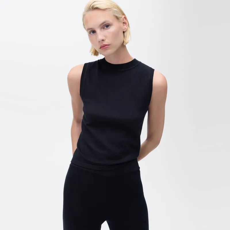 MANGO - Top Punto Fino Mujer Mango