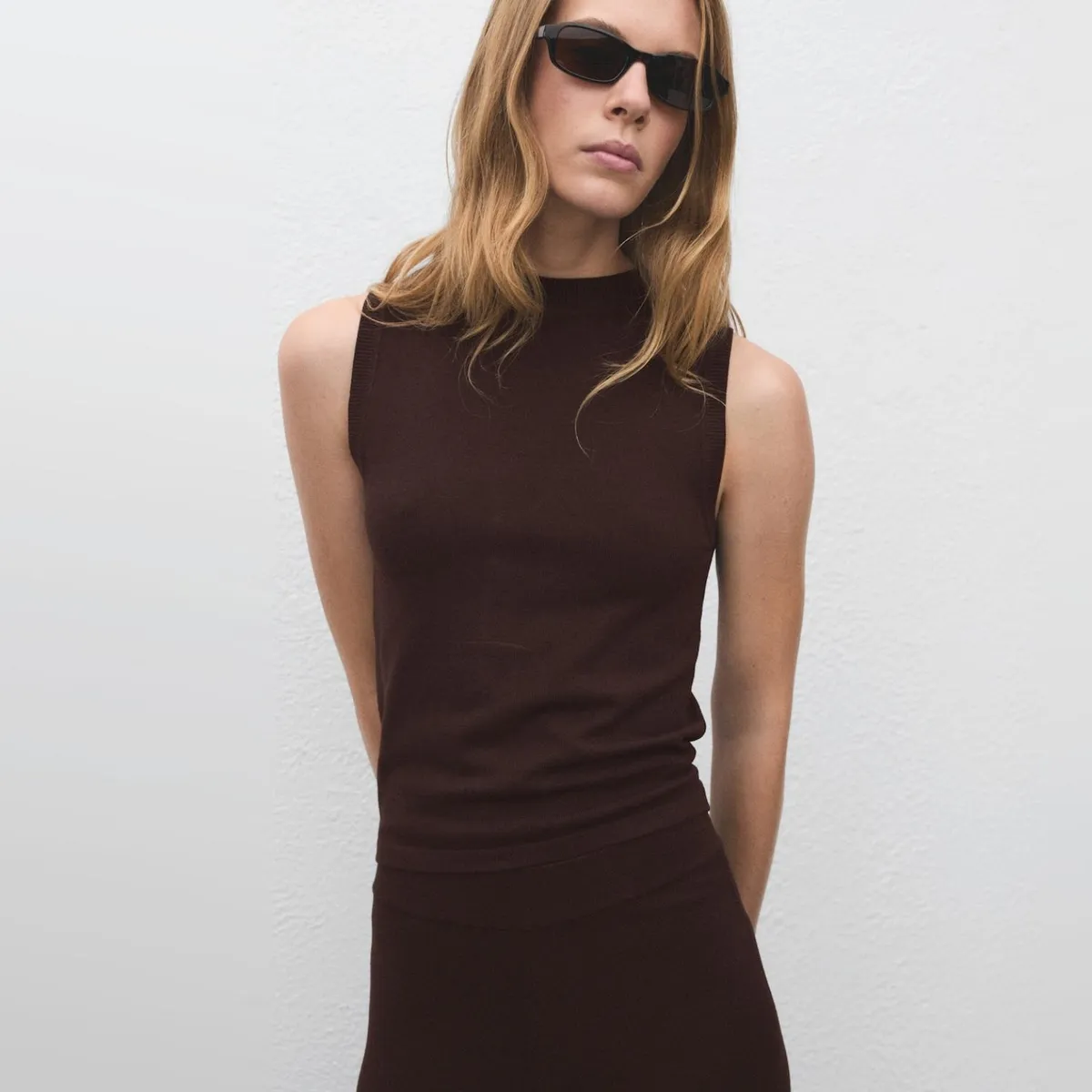 MANGO - Polera Punto Fino Mujer Mango