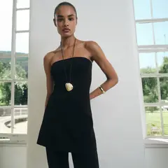 MANGO - Top Punto Palabra De Honor Mujer