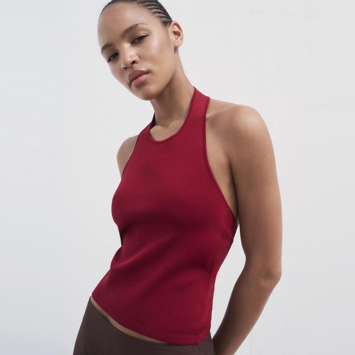 MANGO - Polera Punto Detalle Aro Mujer Mango