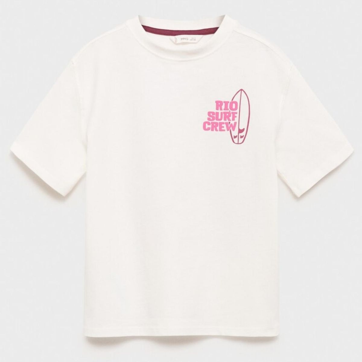 MANGO KIDS - Polera Estampada Surf Niño Mango Kids