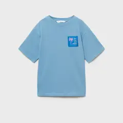 MANGO KIDS - Polera Algodón Estampada Niño