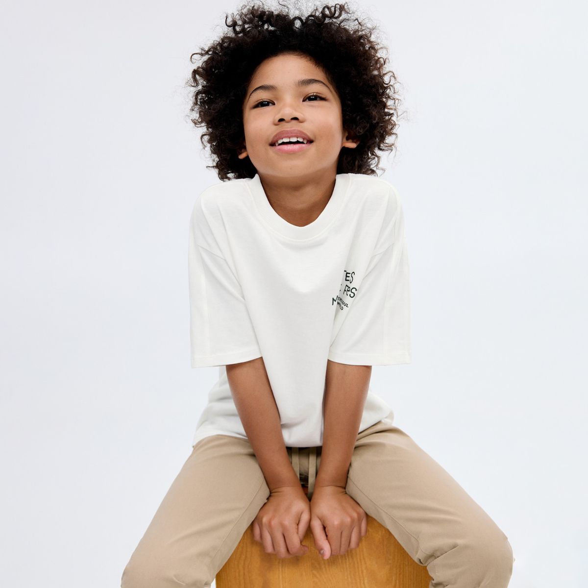 MANGO KIDS - Polera Estampada Algodón Niño Mango Kids