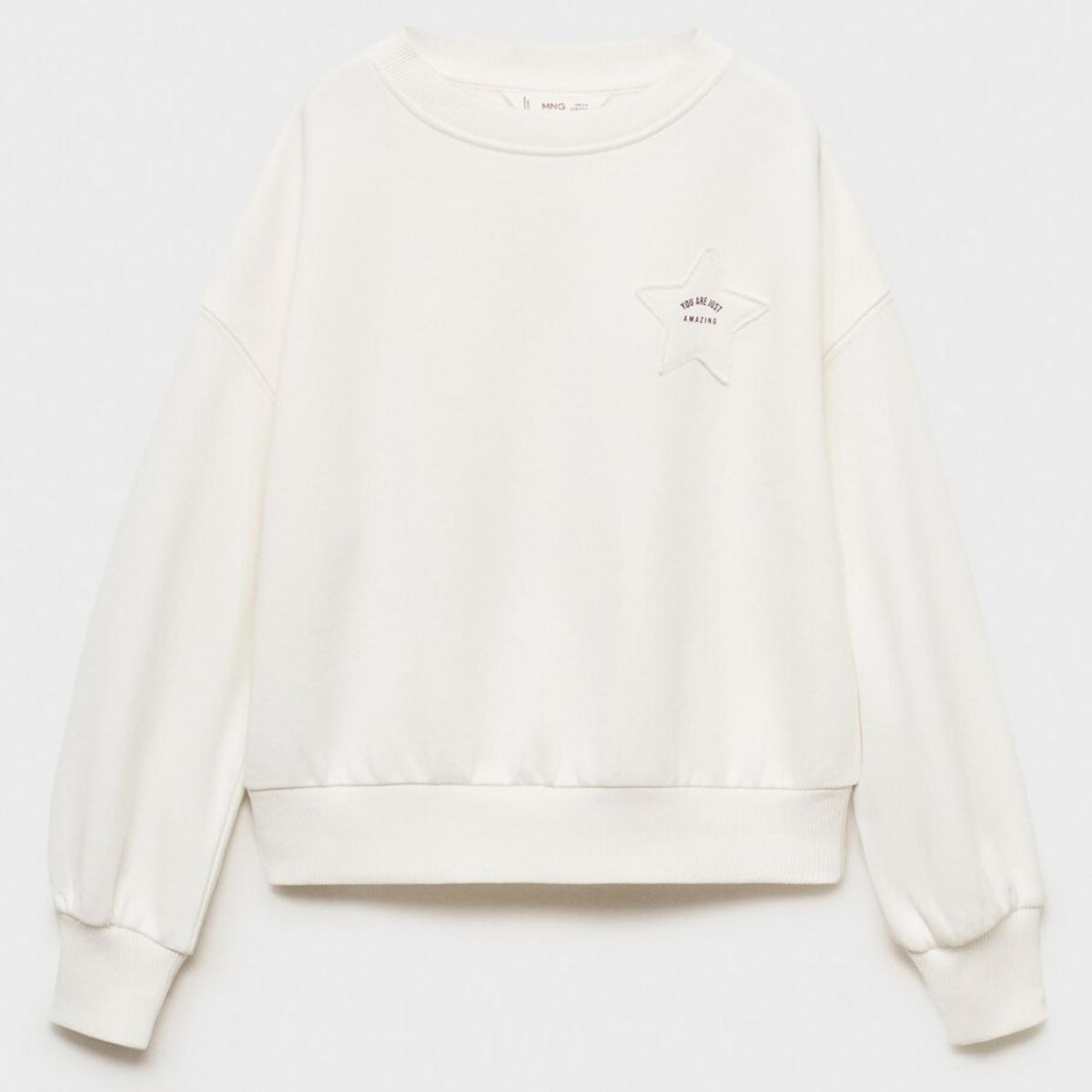 MANGO KIDS - Polerón Estrella Bordada Niña Mango Kids