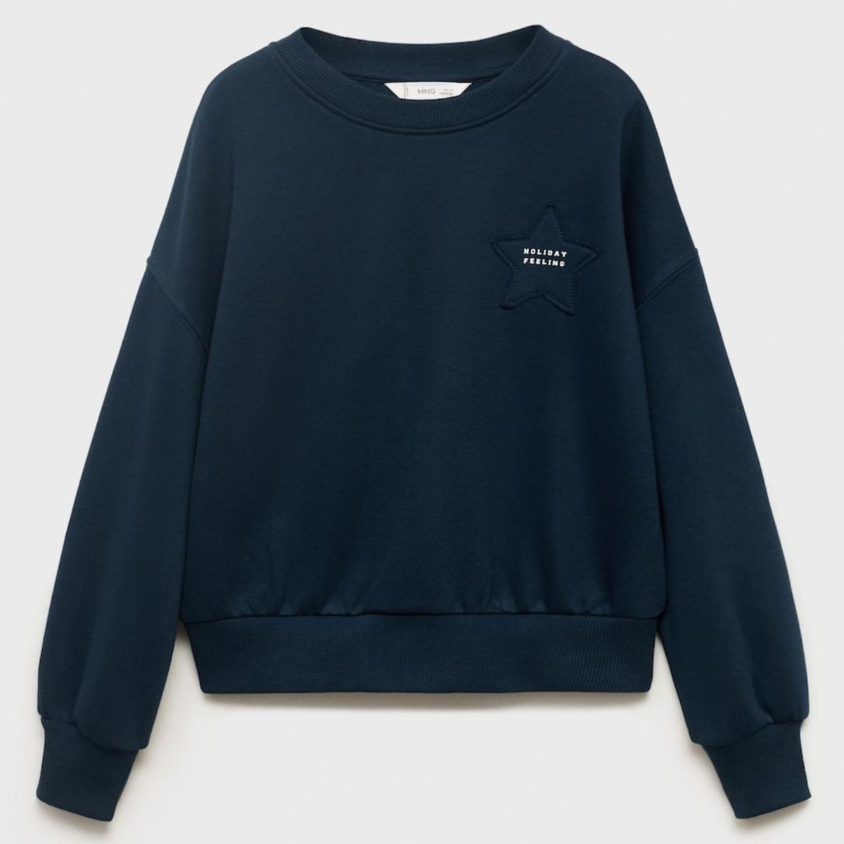 MANGO KIDS - Polerón Estrella Bordada Niña Mango Kids