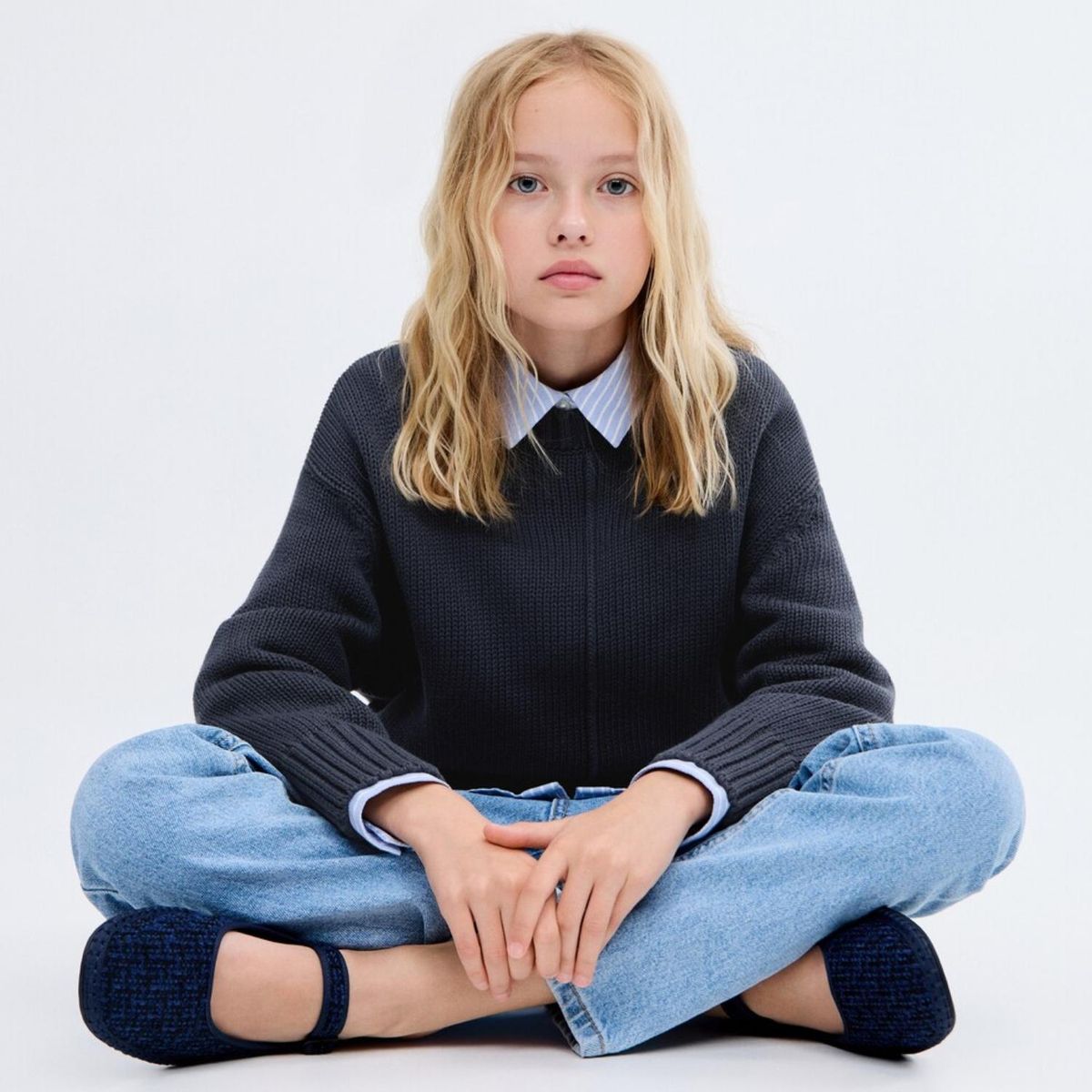 MANGO KIDS - Sweater Punto Manga Larga Niña Mango Kids