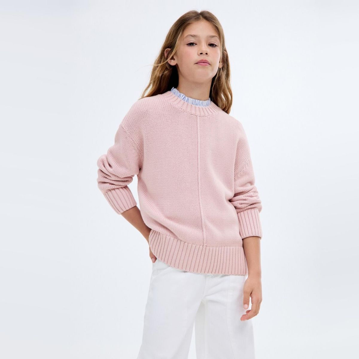 MANGO KIDS - Sweater Punto Manga Larga Niña Mango Kids