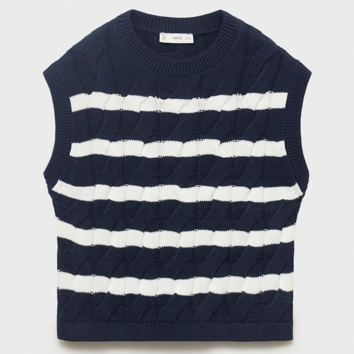 MANGO KIDS - Chaleco Punto Trenzado Niña Mango Kids