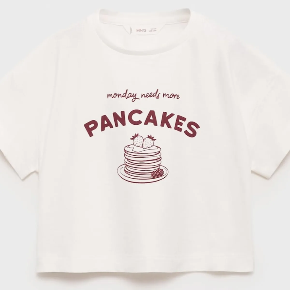 MANGO KIDS - Polera Estampada Manga Corta Niña Mango Kids