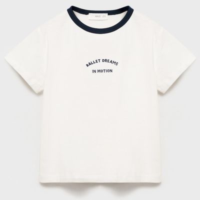 Imagen 2 del producto Polera Bordada Cuello Contraste Niña