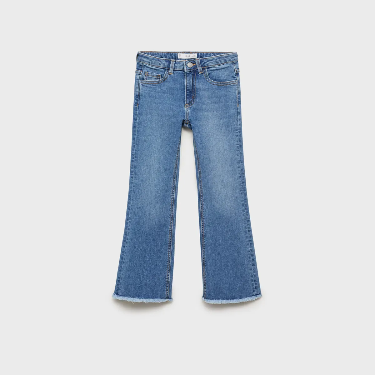 MANGO KIDS - Jeans Flare Bajo Deshilachado Niña Mango Kids