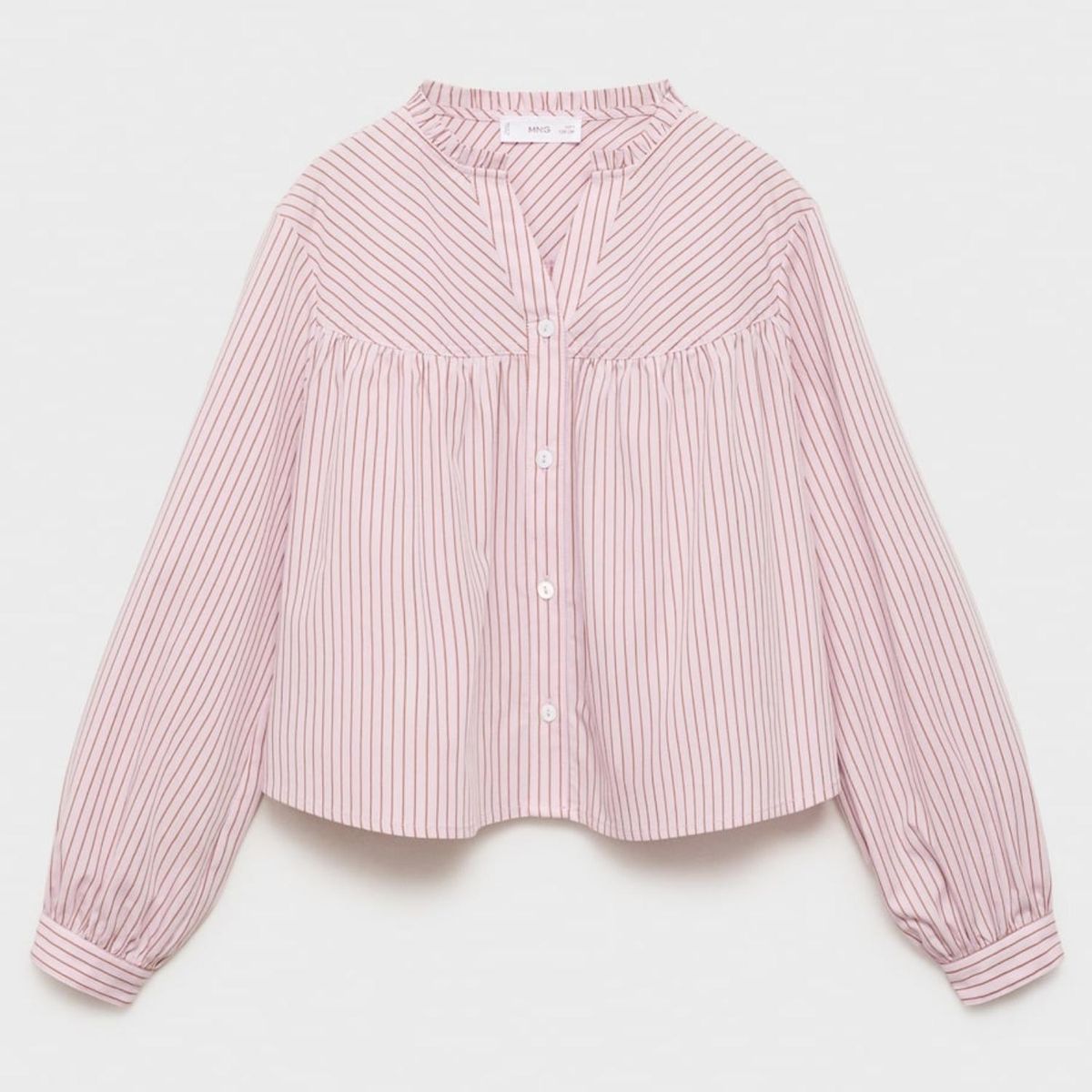 MANGO KIDS - Camisa Algodón Rayas Niña Mango Kids