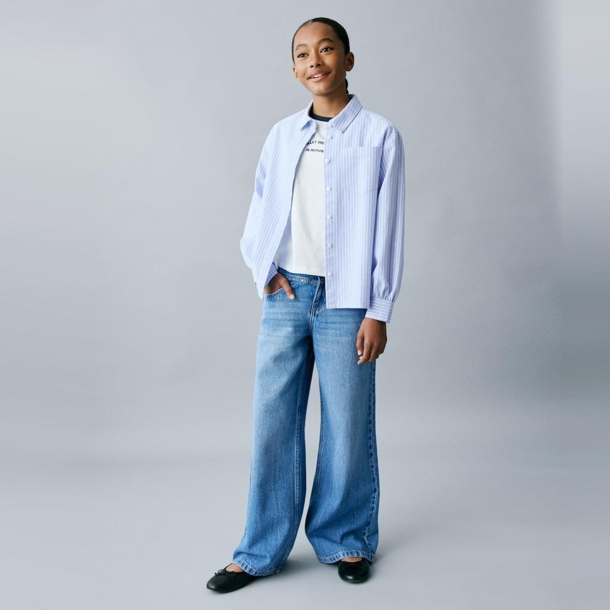 MANGO KIDS - Camisa Rayas Algodón Niña Mango Kids