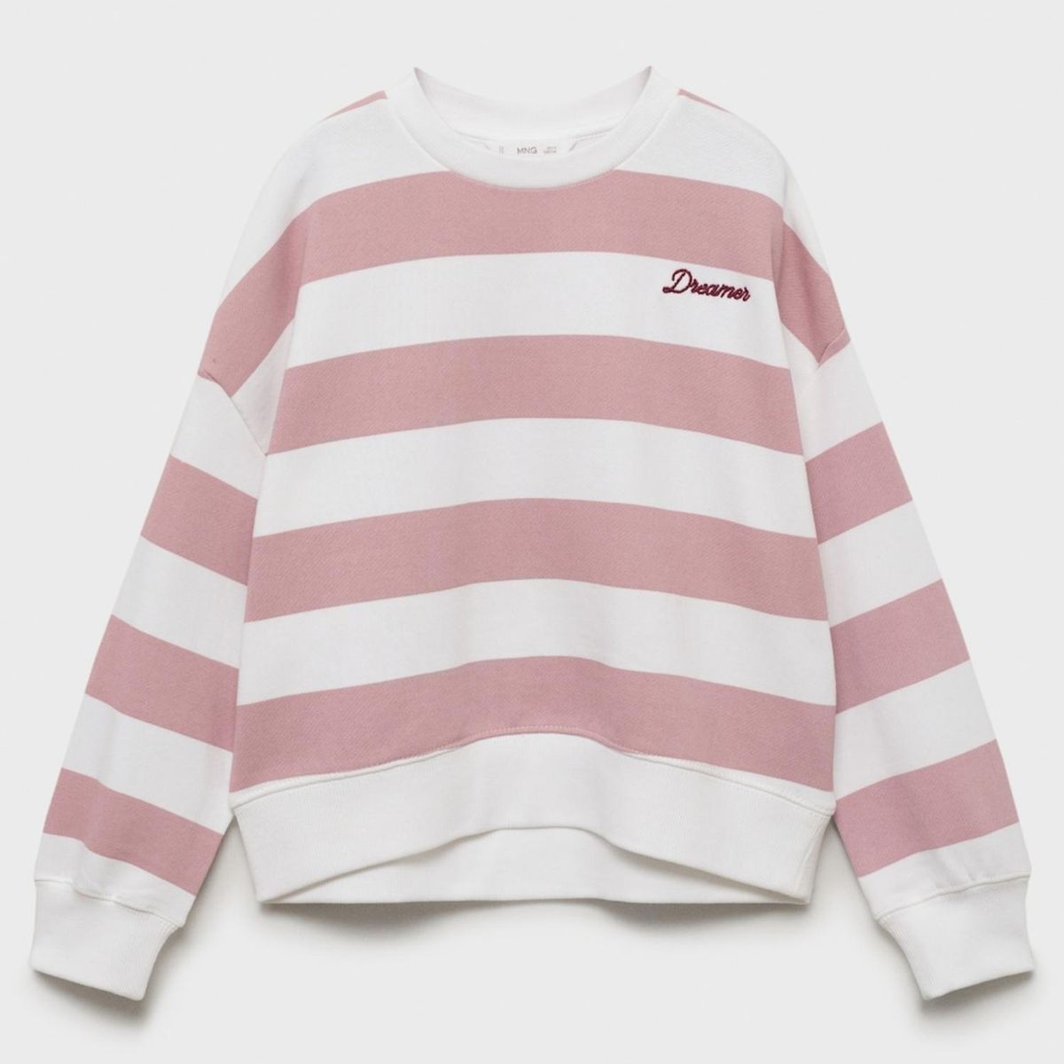 MANGO KIDS - Polerón Rayas Detalle Bordado Niña Mango Kids