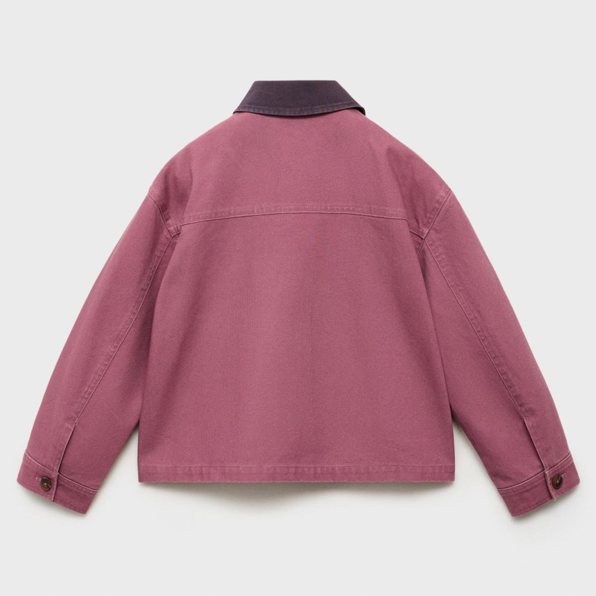 MANGO KIDS - Parka Denim Cuello Contraste Niña Mango Kids