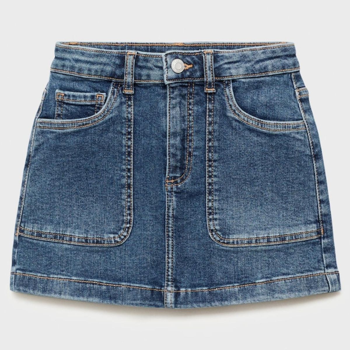 MANGO KIDS - Falda Denim Algodón Niña Mango Kids
